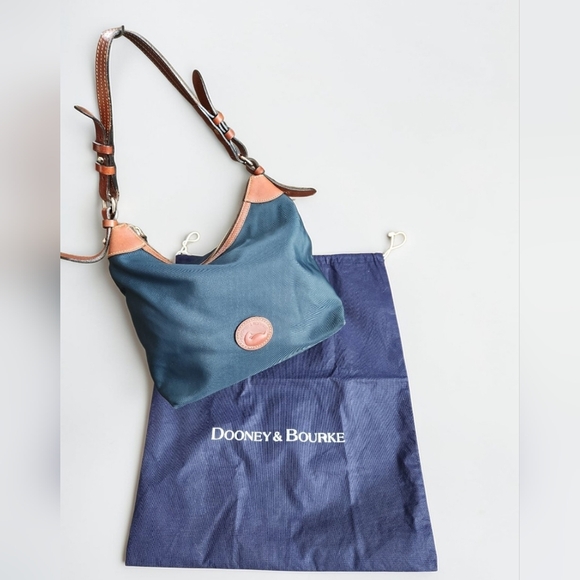 Dooney & Bourke Handbags - Dooney & Bourke Nylon Navy Blue Erica Shoulder Bag